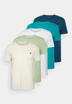 Pier One 5 Pack - T-Shirt Basic - White/Blue/Stone -Pier One Verkoop 00fec76a23194020b0f0894c5c8fb3e1 scaled
