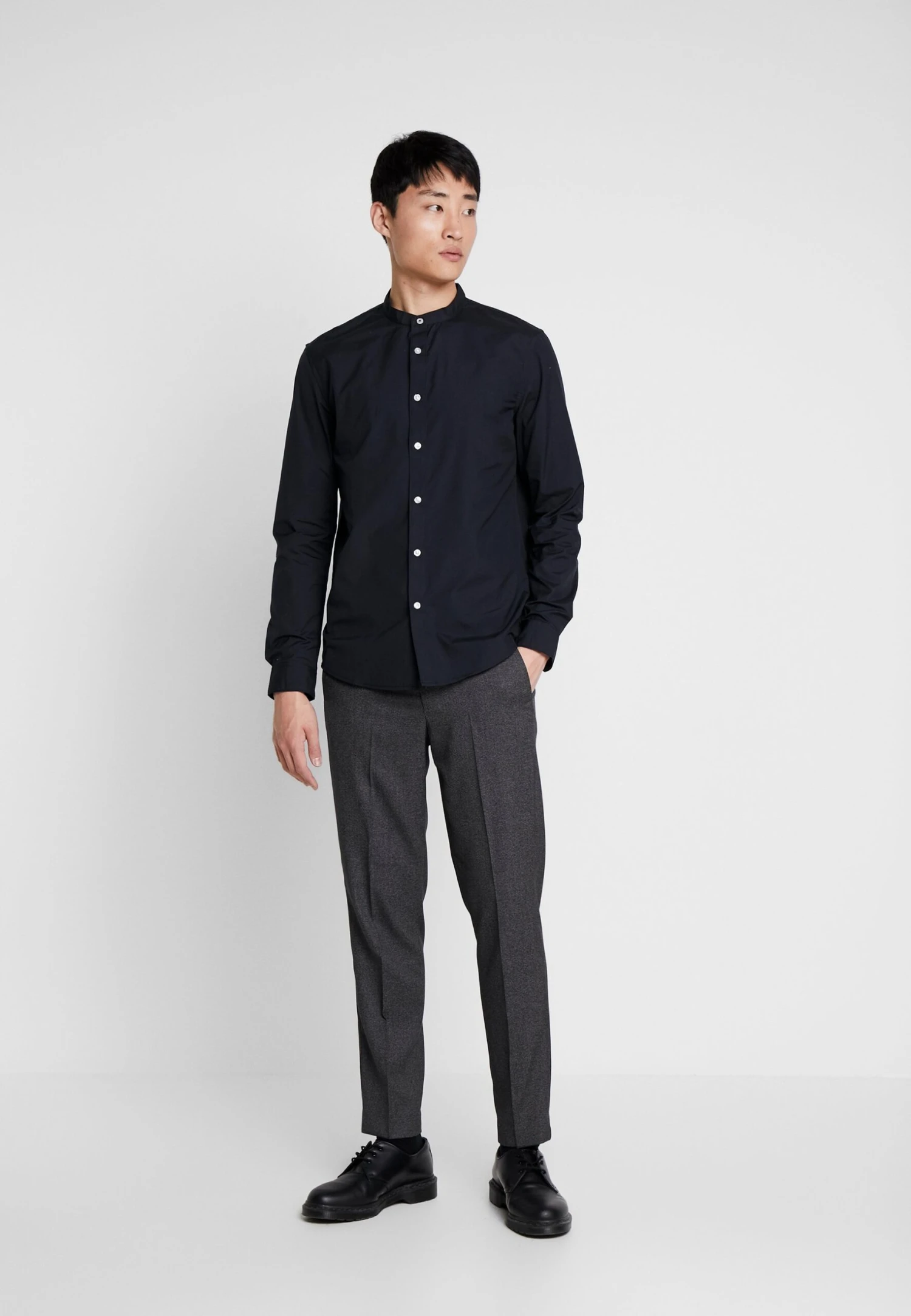 Pier One 2 Pack - Overhemd - Oliv/Black 1 Pier One 2 Pack - Overhemd - Oliv/Black