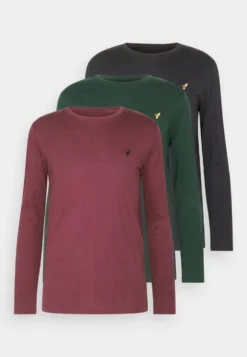 Pier One 3 Pack Unisex- Longsleeve - Black/Bordeaux/Dark Green -Pier One Verkoop 11266ccfab134789a780f8985789fef2 scaled