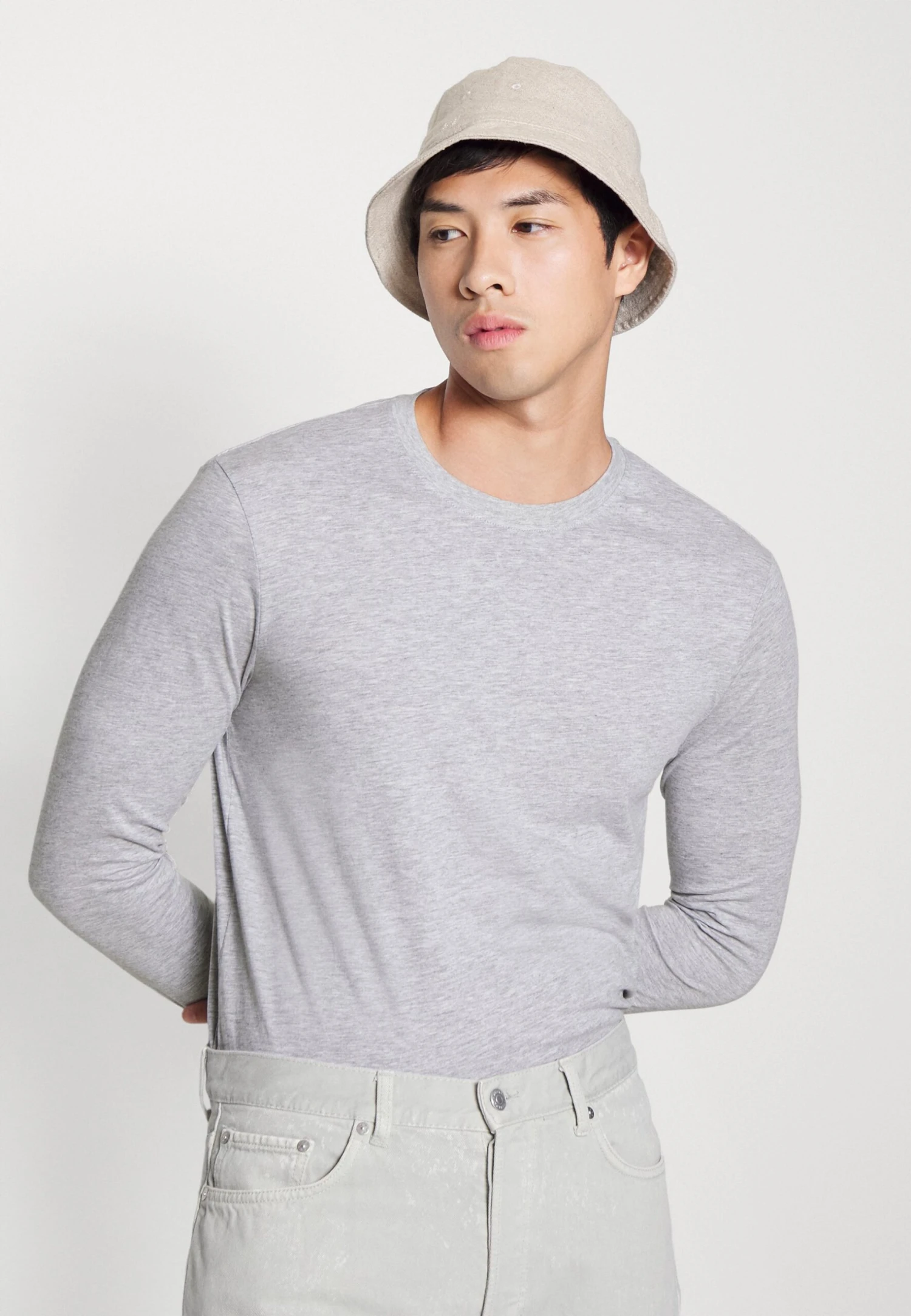 Pier One 5 Pack - Longsleeve - Light Grey/White/Black 6 Pier One 5 Pack - Longsleeve - Light Grey/White/Black - Afbeelding 6