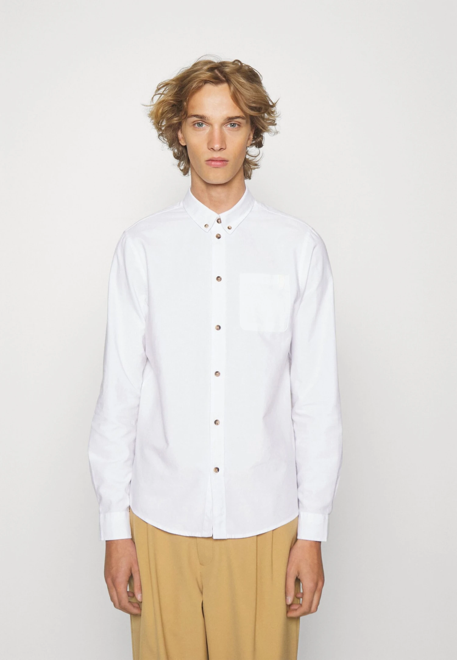 Pier One 2 Pack - Overhemd - White/Light Blue 4 Pier One 2 Pack - Overhemd - White/Light Blue - Afbeelding 4