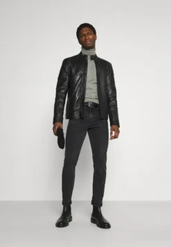 Pier One 2 Pack - Basic Turtleneck - Trui - Black/Mottled Light Grey