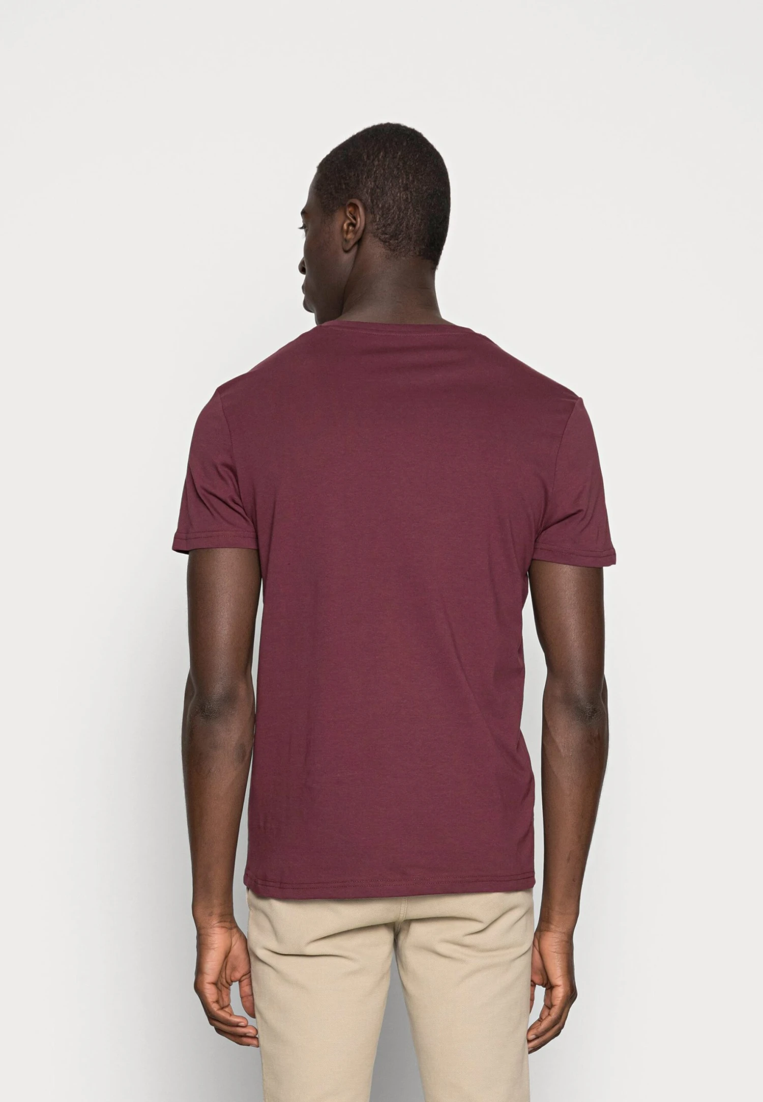 Pier One 2 Pack - T-Shirt Basic - Bordeaux 3 Pier One 2 Pack - T-Shirt Basic - Bordeaux - Afbeelding 3