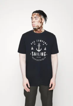 Pier One T-Shirt Print - Dark Blue