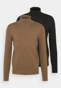Pier One 2 Pack - Basic Turtleneck - Trui - Black/Mottled Brown -Pier One Verkoop 3122488e084f414d9b220d1f3fd8aecc scaled