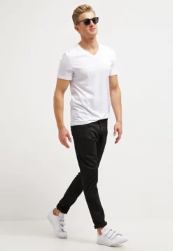 Pier One 2 Pack - T-Shirt Basic - White/Black