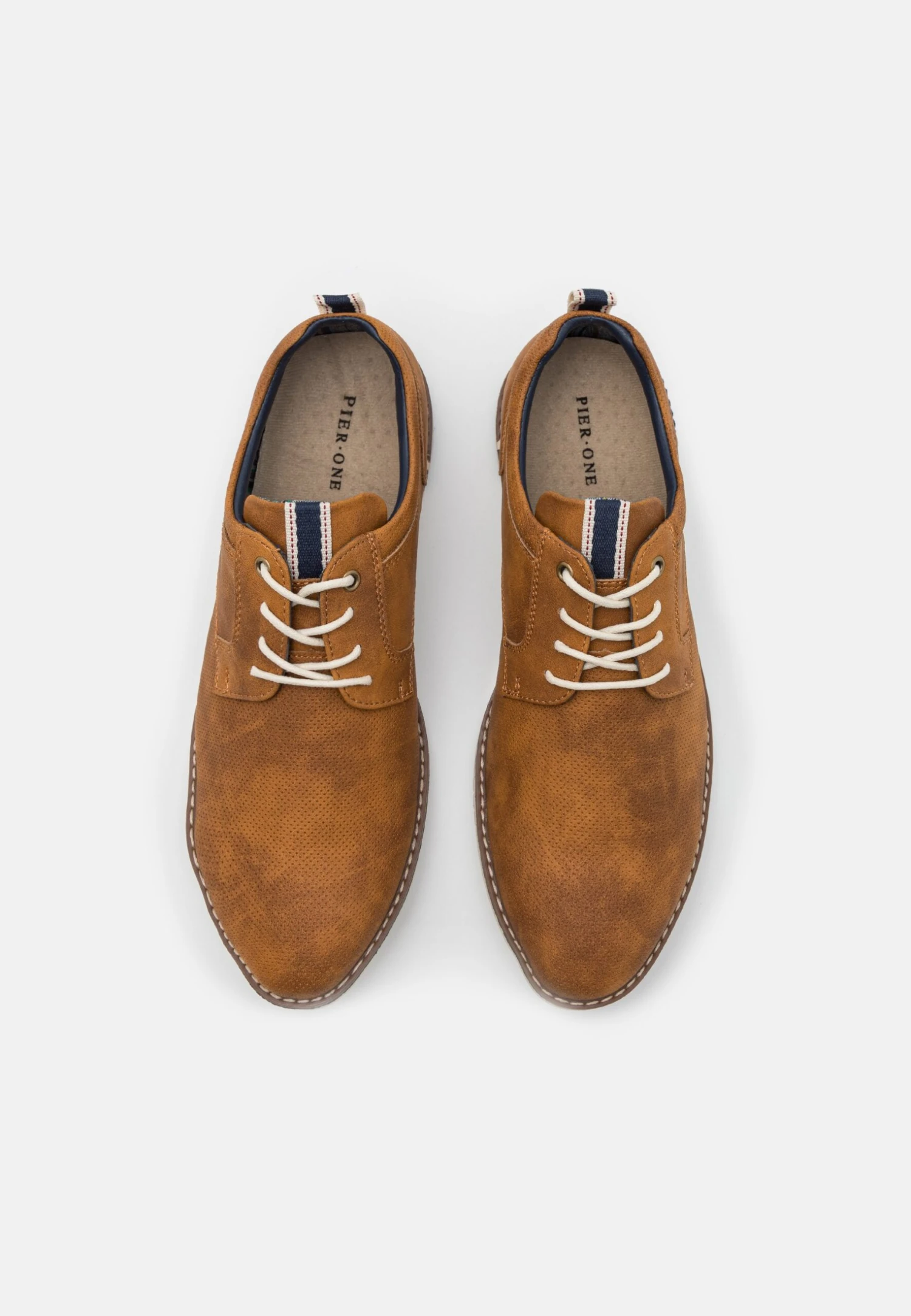 Pier One Sportieve Veterschoenen - Cognac 4 Pier One Sportieve Veterschoenen - Cognac - Afbeelding 4