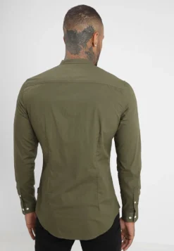 Pier One Muscle Fit Stand- Overhemd - Oliv 7 Pier One Muscle Fit Stand- Overhemd - Oliv -Pier One Verkoop 6203a98ce2074a57aa2427fe331f99cb