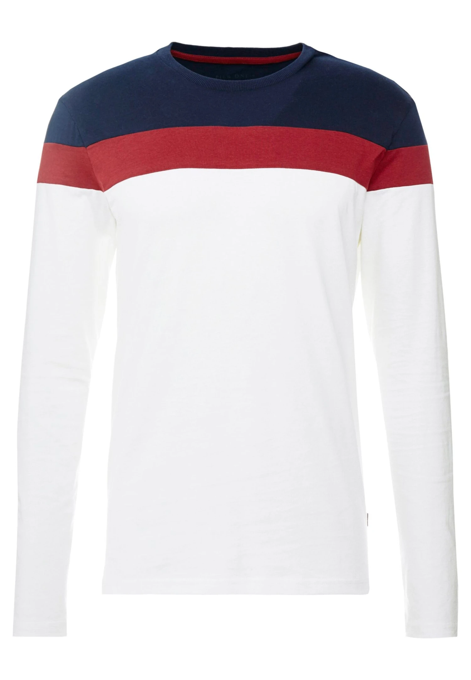 Pier One Longsleeve - Offwhite/Dark Blue 4 Pier One Longsleeve - Offwhite/Dark Blue - Afbeelding 4