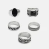 Pier One 5 Pack - Ring - Silver-Coloured
