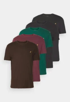 Pier One 5 Pack - T-Shirt Basic - Bordeaux/Dark Green/Dark Blue -Pier One Verkoop 695ee0a9459c4064b966a3f795bf7133 scaled
