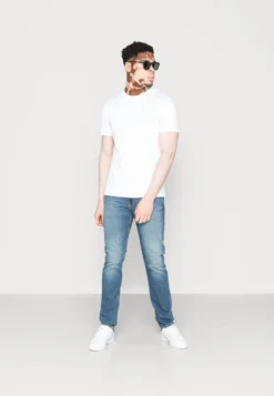 Pier One 10 Pack - T-Shirt Basic - Mottled Light Grey/Black/White