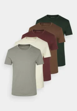 Pier One 5 Pack - T-Shirt Basic - Bordeaux/Light Grey/Brown 12 Pier One 5 Pack - T-Shirt Basic - Bordeaux/Light Grey/Brown -Pier One Verkoop 83cca5e18c004829aaae044651c3ddc2 scaled