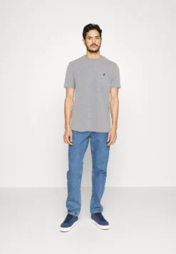 Pier One 3 Pack - T-Shirt Basic - Mottled Light Grey/Pink/Black