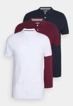 Pier One 3 Pack - Poloshirt - Bordeaux/White/Dark Blue -Pier One Verkoop 919efcdef1fb44a8aad58897d4dff9e4 scaled