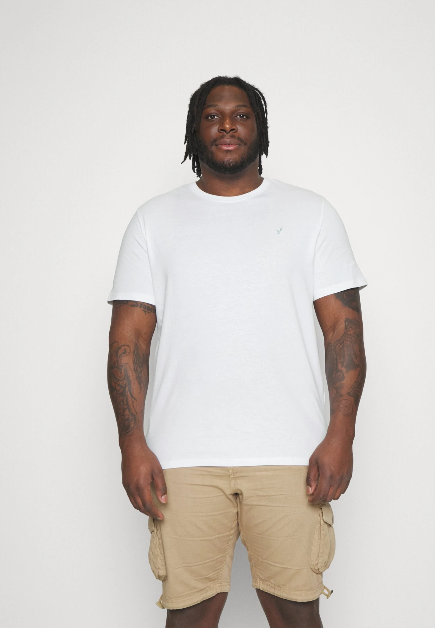 Pier One 5 Pack - T-Shirt Basic - White/Mottled Dark Grey/Bordeaux 2 Pier One 5 Pack - T-Shirt Basic - White/Mottled Dark Grey/Bordeaux - Afbeelding 2