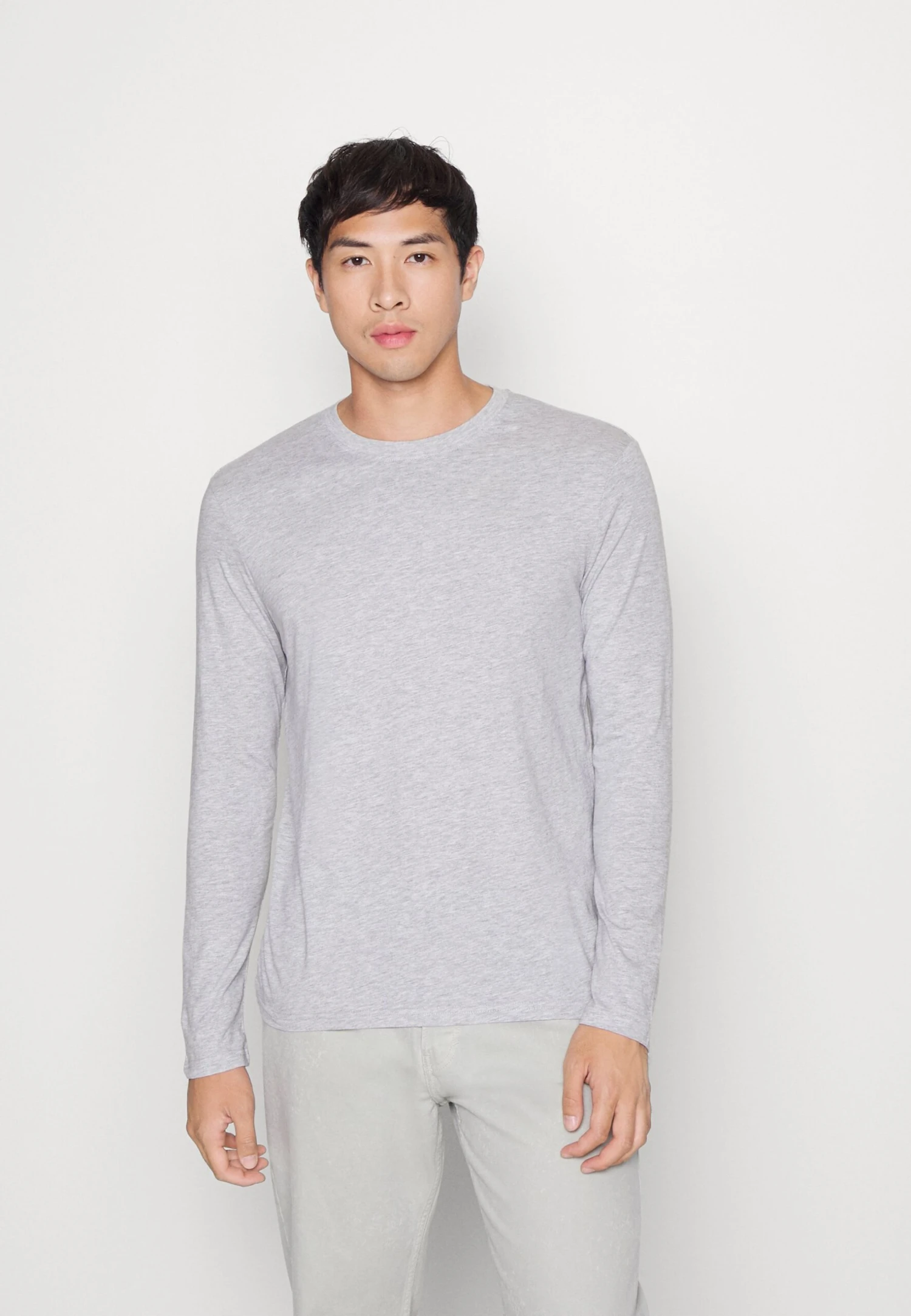 Pier One 5 Pack - Longsleeve - Light Grey/White/Black 2 Pier One 5 Pack - Longsleeve - Light Grey/White/Black - Afbeelding 2