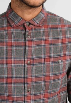 Pier One Overhemd - Grey/Coral -Pier One Verkoop aec58b86fdd04742b8391be56b121545