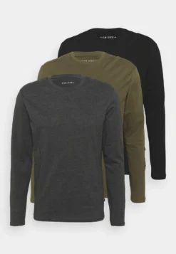 Pier One Longsleeve - Black/Dark Grey/Olive -Pier One Verkoop b4d996d7053e490480baa53d482fec18 scaled