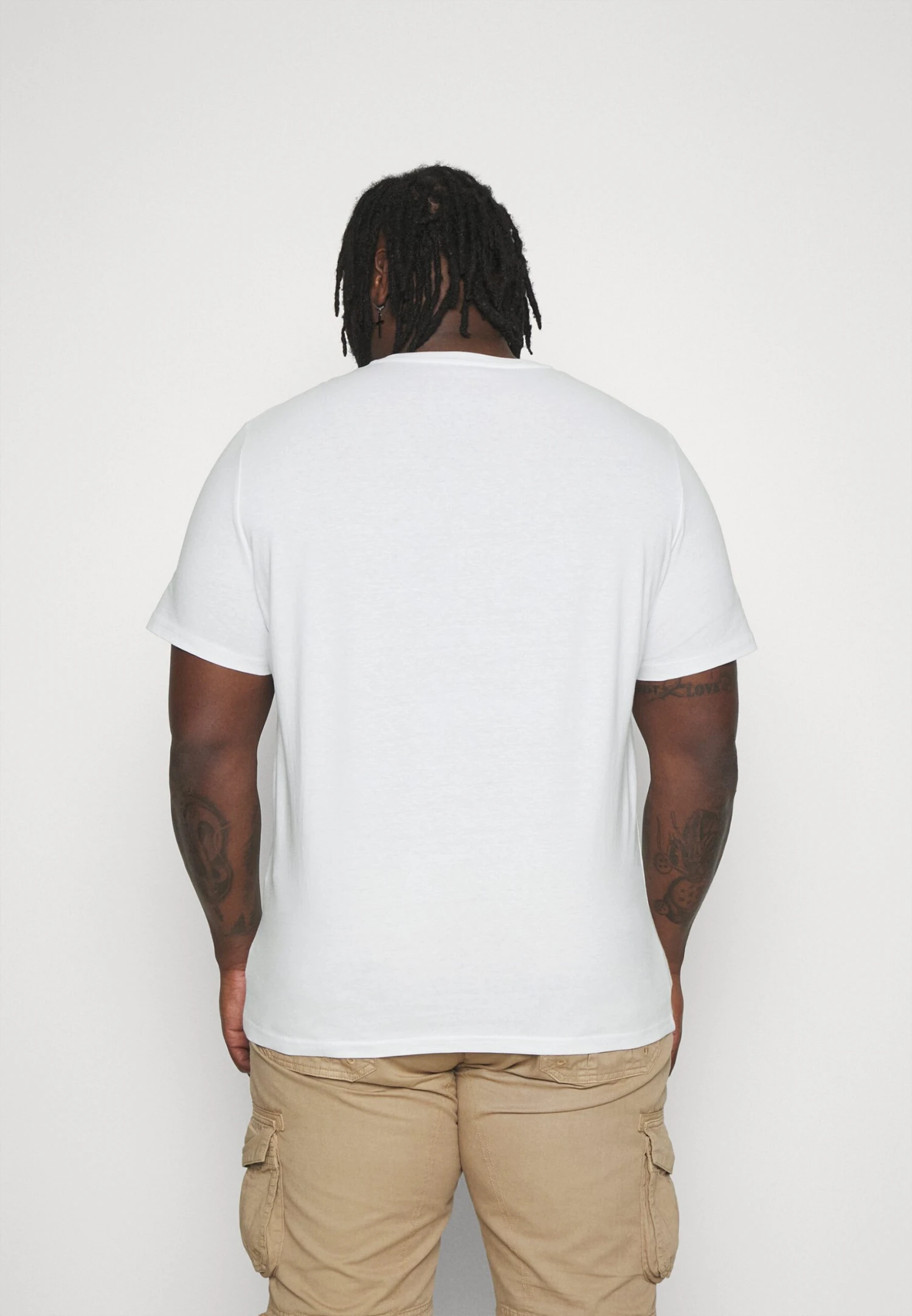 Pier One 5 Pack - T-Shirt Basic - White/Mottled Dark Grey/Bordeaux 3 Pier One 5 Pack - T-Shirt Basic - White/Mottled Dark Grey/Bordeaux - Afbeelding 3