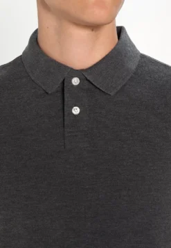 Pier One Basic - Poloshirt - Dark Grey Melange -Pier One Verkoop cd7646d63ed24c3b815a0a7ce1d0cf0e