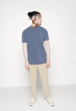 Pier One 3 Pack - T-Shirt Basic - White/Dark Blue/Blue