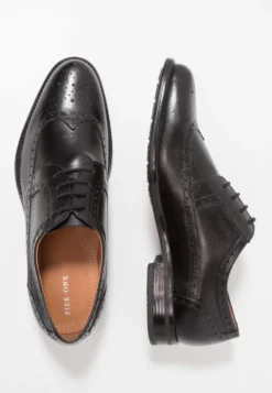 Pier One Leather - Veterschoenen - Black -Pier One Verkoop d47b1b97ff7149479a6f5f2b78a5cdf6
