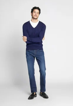 Pier One 4 Pack - T-Shirt Basic - Black/White/Blue