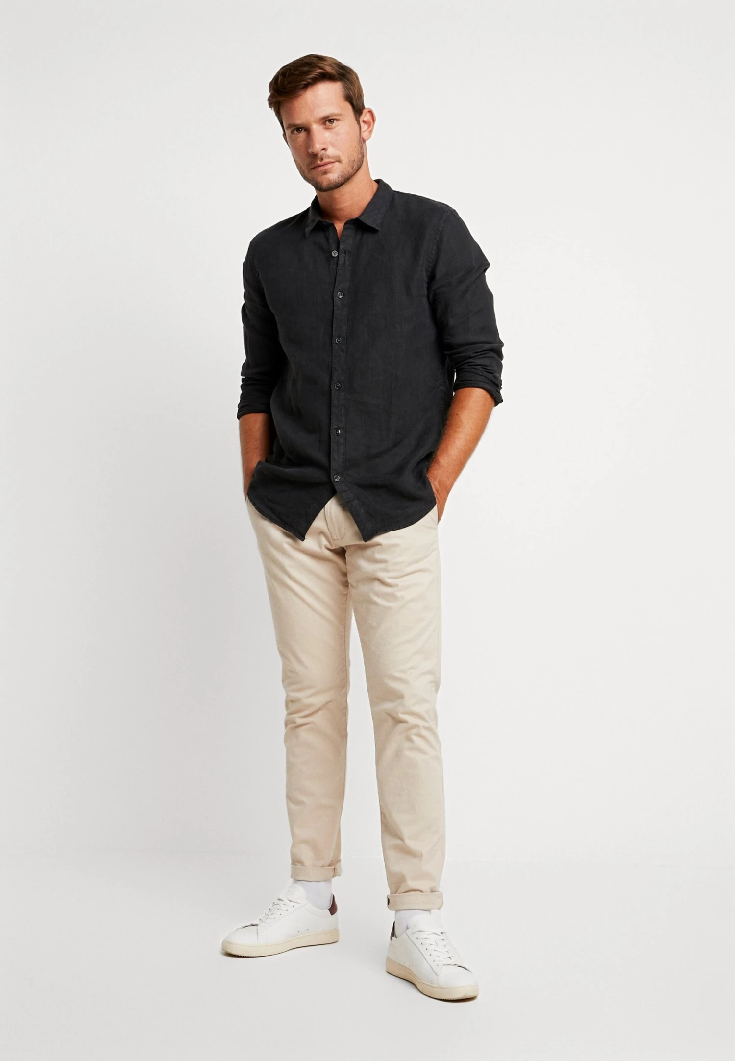 Pier One Overhemd - Black 2 Pier One Overhemd - Black - Afbeelding 2