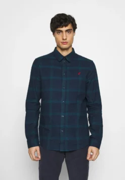 Pier One Overhemd - Dark Blue/Teal -Pier One Verkoop d849f6aae39d482ebdb87e905c87a19d scaled