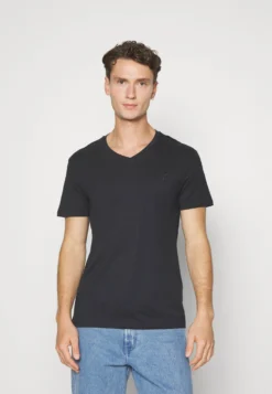 Pier One V Neck Bird Tonal 3 Pack - T-Shirt Basic - Light Brown/White/Dark Blue -Pier One Verkoop e08d0778ecd941aa94fa4e322df34f7c scaled