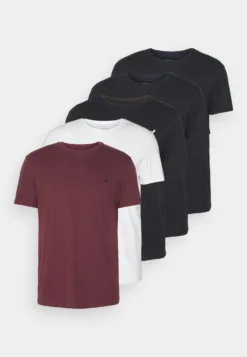 Pier One 5 Pack - T-Shirt Basic - Black/White/Dark Blue -Pier One Verkoop e35fd697e3f14c8ebd7f31594551082c scaled