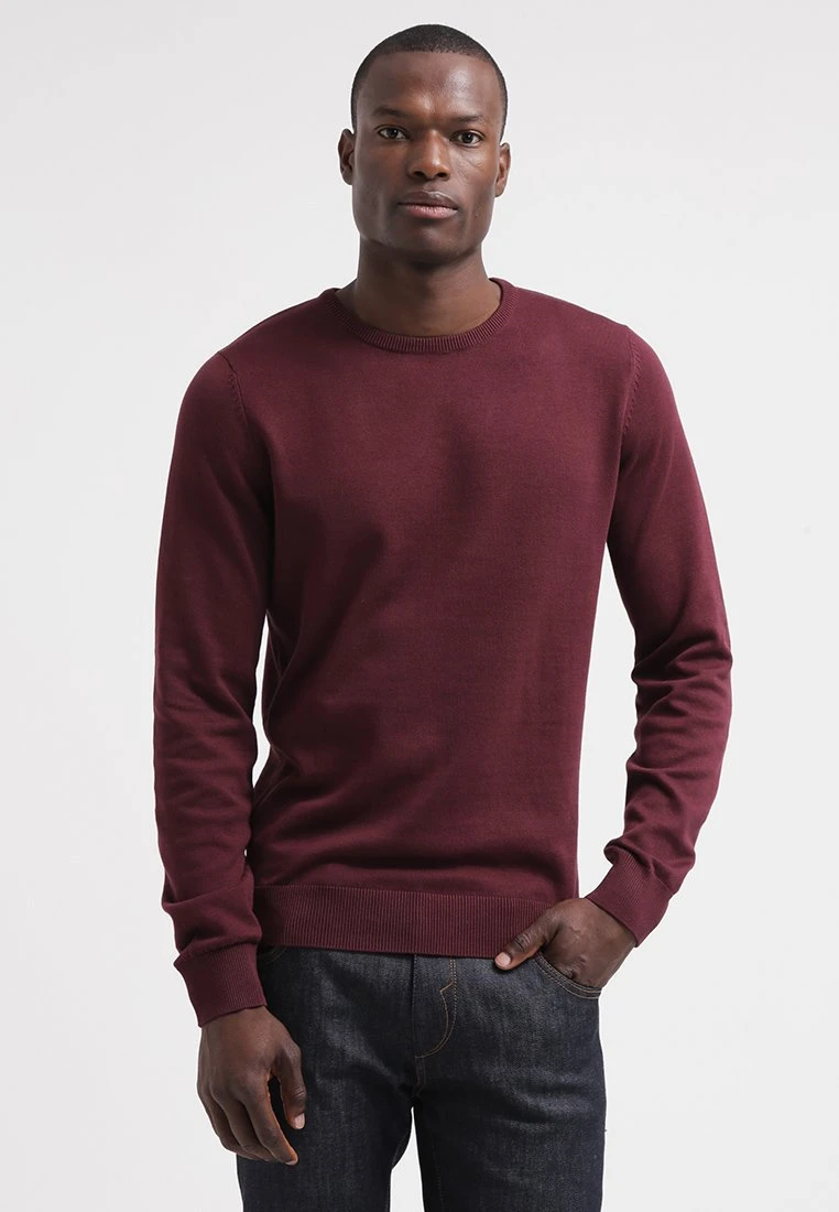 Pier One Basic Crewneck - Trui - Bordeaux 1 Pier One Basic Crewneck - Trui - Bordeaux