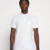 Pier One Tricolore Trim- Poloshirt - White