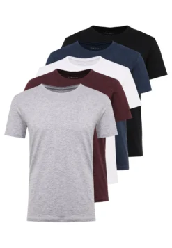 Pier One 5 Pack - T-Shirt Basic - Mottled Bordeaux/White -Pier One Verkoop f3311ca65bb04406b4483c68855855c6 scaled