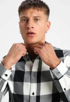 Pier One Overhemd - Black/White -Pier One Verkoop f53db08a39734cb0a9045c08ab5cf6e6