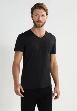 Pier One 2 Pack - T-Shirt Basic - Black 7 Pier One 2 Pack - T-Shirt Basic - Black -Pier One Verkoop f5ae58d798ac495dae21da6170c2b2ec