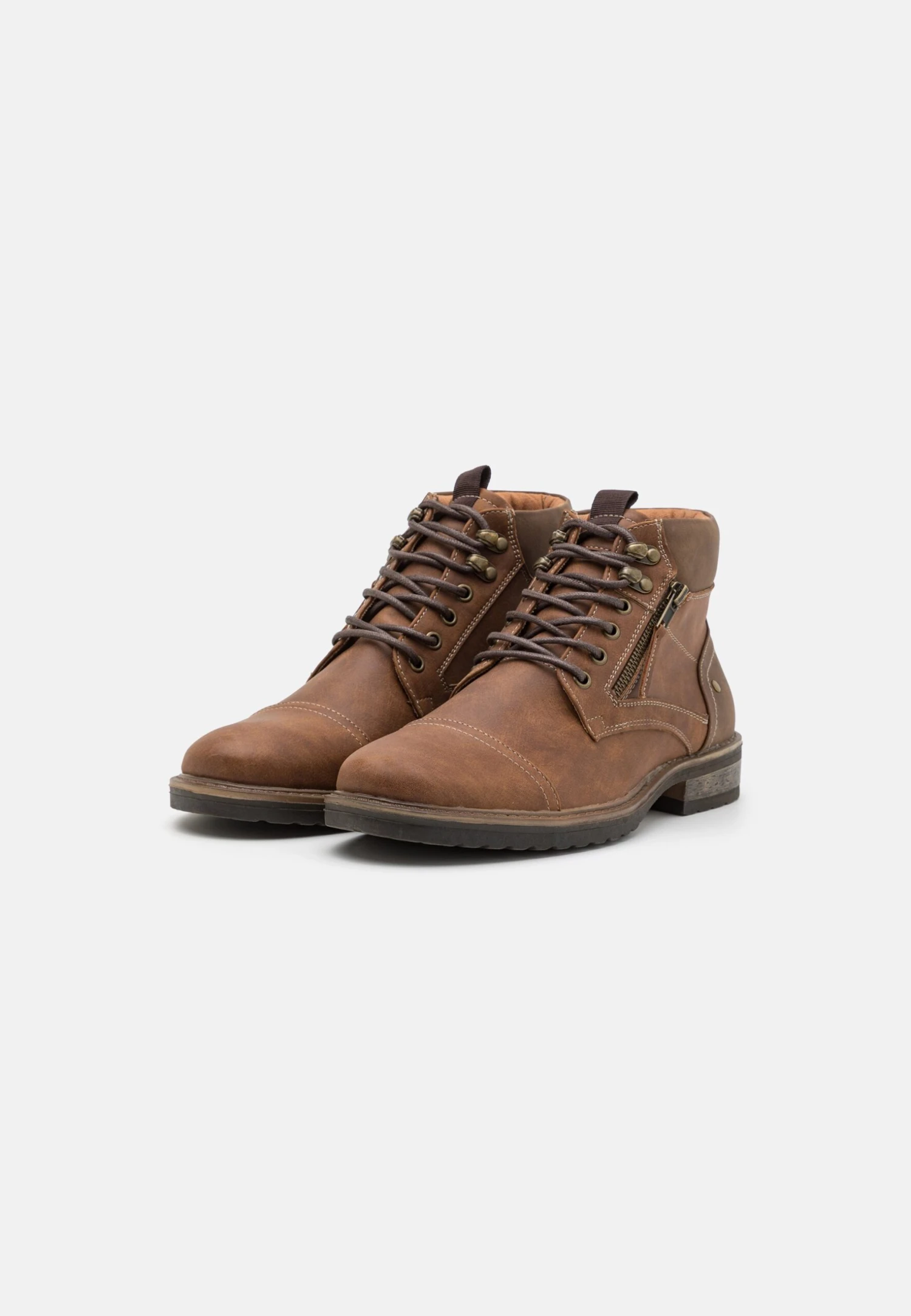 Pier One Veterboots - Cognac 2 Pier One Veterboots - Cognac - Afbeelding 2
